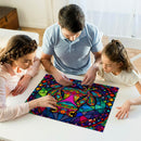 Frog Stained Glass Jigsaw Puzzle