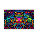 Frog Stained Glass Jigsaw Puzzle