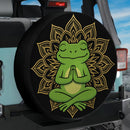 Mandala Meditating Frog Yoga Jeep Car Spare Tire Cover