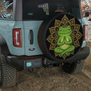 Mandala Meditating Frog Yoga Jeep Car Spare Tire Cover