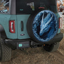 Frozen Ice Dragon Custom Jeep Wheel Cover With Camera Hole