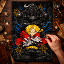 Fullmetal Alchemis Brotherhood Rectangle Jigsaw Puzzle