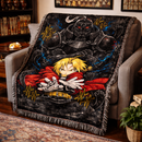 Fullmetal Alchemist Brotherhood Woven Throw Blanket