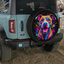 Funny Bull Dog Colorfull Car Spare Tire Cover
