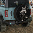 Funny Husky Dog Tearing Car Spare Tire Cover
