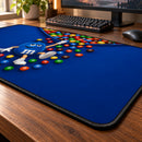 Funny M&M Blue Chocolate Desk Mat