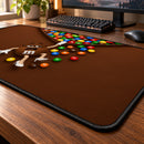 Funny M&M Brown Chocolate Desk Mat