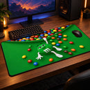 Funny M&M Green Chocolate Desk Mat