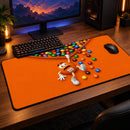 Funny M&M Orange Chocolate Desk Mat