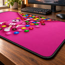 Funny M&M Pink Chocolate Desk Mat