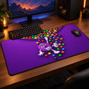 Funny M&M Purple Chocolate Desk Mat