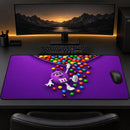 Funny M&M Purple Chocolate Desk Mat