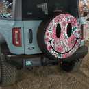 Funny Smile Face Flower Car Spare Tire Cover