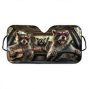 Funny Three Raccoon Car Auto Sunshades