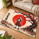 Gaara Naruto Cherry Blossom Rectangular Area Rug
