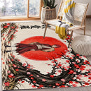 Gaara Naruto Cherry Blossom Rectangular Area Rug