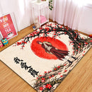 Gaara Naruto Cherry Blossom Rectangular Area Rug