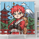 Gaara Naruto Japan Ink Style Shower Curtain