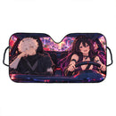 Gabimaru x Yuzuriha Hell's Paradise Jigokuraku Custom Car Windshield Sunshades