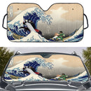 Gai Vs Kisime Anime Naruto The Great Wave Japan Custom Car Windshield Sunshades