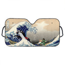 Gai Vs Kisime Anime Naruto The Great Wave Japan Custom Car Windshield Sunshades