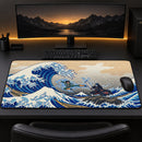 Gai Vs Kisime Anime Naruto The Great Wave Japan Desk Mat
