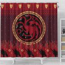 Game Of Thrones Targaryen Dragon Christmas Shower Curtain
