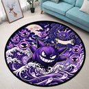 Gangar Ghost Pokemon Carpet Round Rug