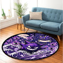 Gangar Ghost Pokemon Carpet Round Rug