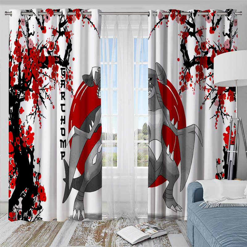 Garchomp Pokemon Japan Style Window Curtain