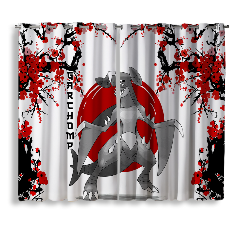 Garchomp Pokemon Japan Style Window Curtain