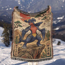 Garchomp Japan Style Pokemon Woven Throw Blanket