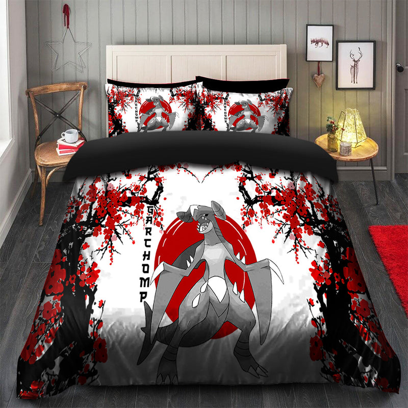 Garchomp Pokemon Japan Style Bedding Set Duvet Cover And 2 Pillowcases