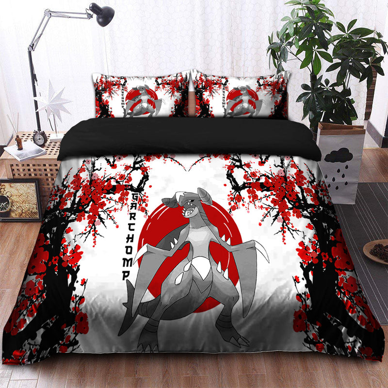 Garchomp Pokemon Japan Style Bedding Set Duvet Cover And 2 Pillowcases