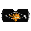 Garfield Peeking Zip Custom Car Windshield Sunshades