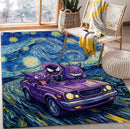 Gastly Haunter Gengar Ghost Ride The Starry Night Rectangular Area Rug