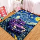 Gastly Haunter Gengar Ghost Ride The Starry Night Rectangular Area Rug