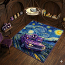 Gastly Haunter Gengar Ghost Ride The Starry Night Rectangular Area Rug