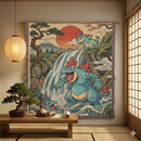 Totodile Croconaw Feraligatr Pokemon Japan Style Woven Throw Blanket
