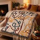 Minimalist Design Art Woven Throw Blanket