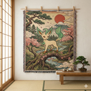 Leafeon Pokemon Japan Style Woven Throw Blanket