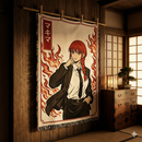 Makima Chainsaw Man Japan Style Woven Throw Blanket