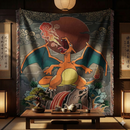 Charizard Japan Woven Throw Blanket