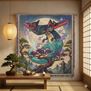 Dragapult Pokemon Japan Style Woven Throw Blanket