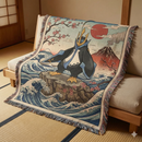Empoleon Pokemon Japan Style Woven Throw Blanket