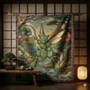 Scyther Pokemon Japan Style Woven Throw Blanket