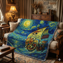 One Piece Starry Night Anime Woven Throw Blanket