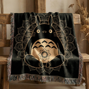 Studio Ghibli Totoro Mandala Woven Throw Blanket