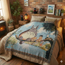 Totoro Ghibli Woven Throw Blanket