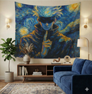 Gojo Satoru Starry Night Tapestry